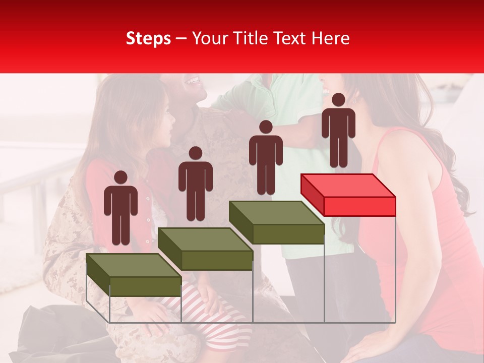 A Group Of People Standing Around Each Other PowerPoint Template