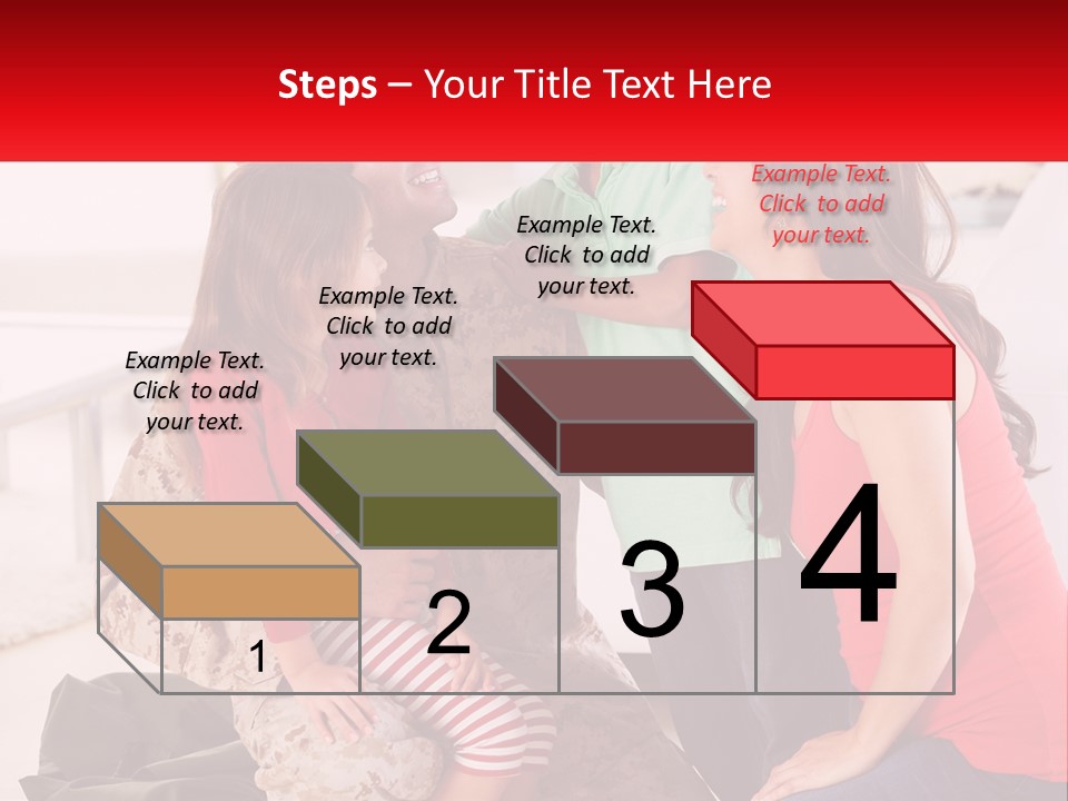 A Group Of People Standing Around Each Other PowerPoint Template