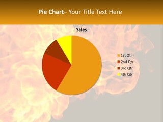 A Bunch Of Fire Flames With A Black Background PowerPoint Template