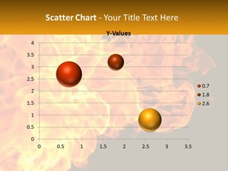 A Bunch Of Fire Flames With A Black Background PowerPoint Template