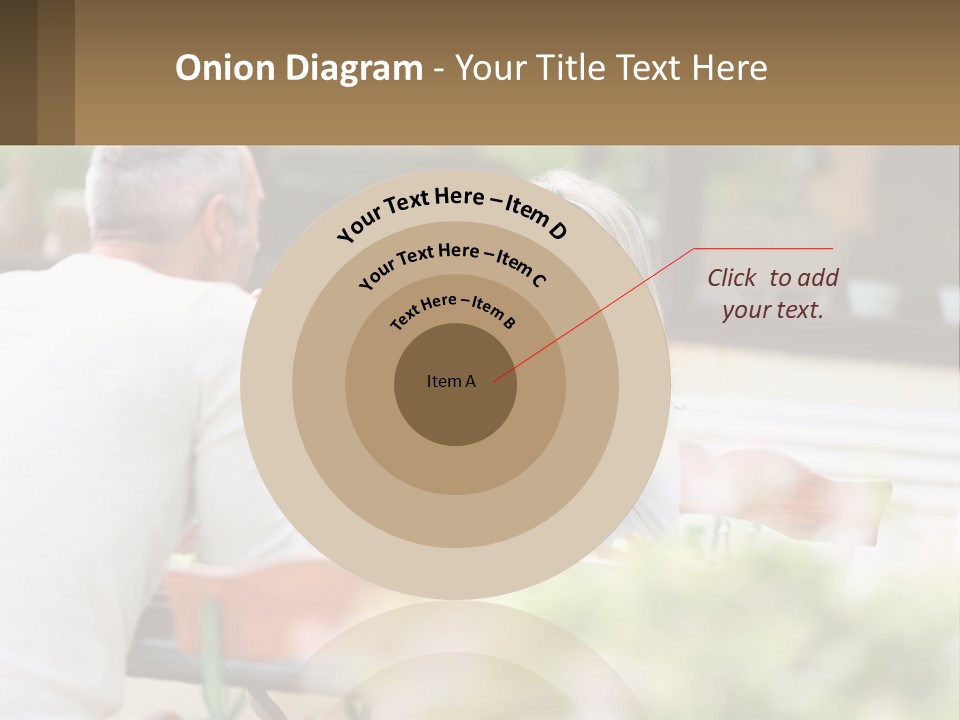 A Man And A Woman Sitting At A Table Eating Food PowerPoint Template