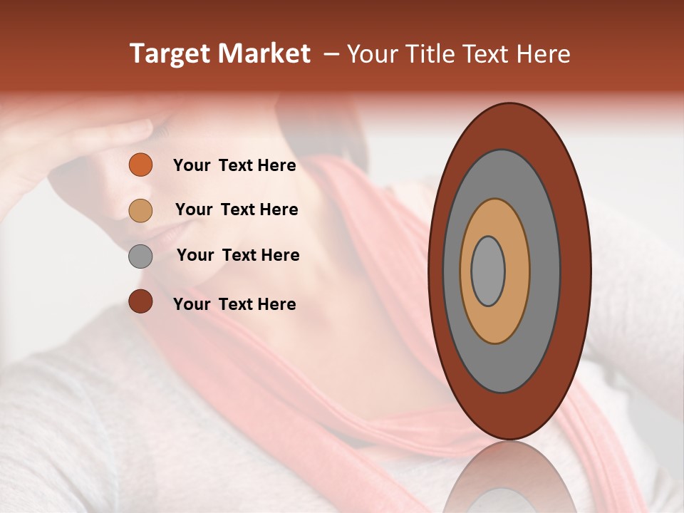A Woman Holding Her Head In Her Hands PowerPoint Template