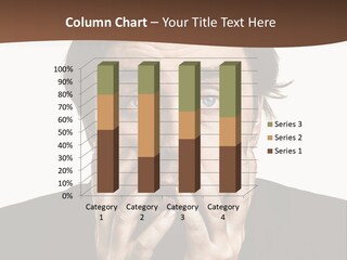 A Man In A Suit Covers His Mouth With His Hands PowerPoint Template