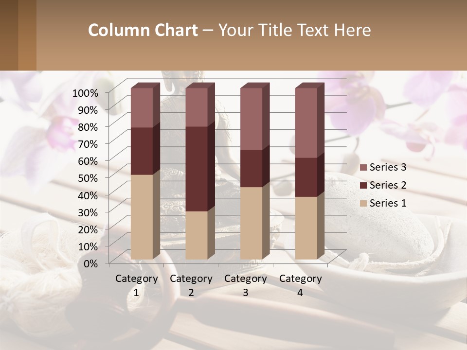 A Buddha Statue Sitting On Top Of A Wooden Table PowerPoint Template