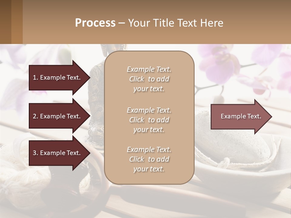 A Buddha Statue Sitting On Top Of A Wooden Table PowerPoint Template