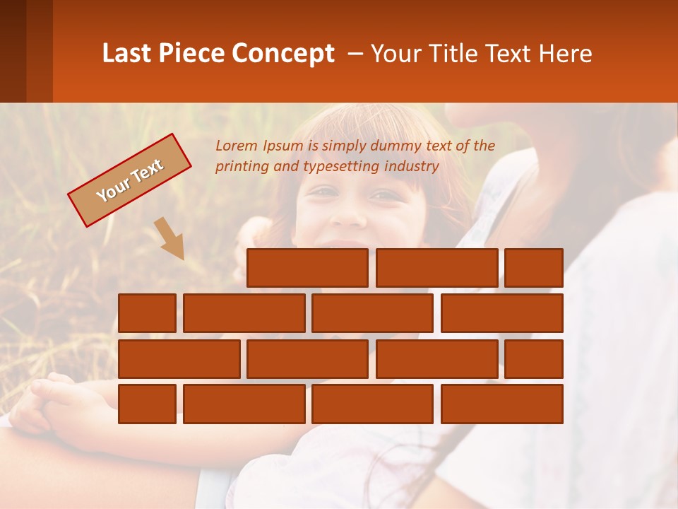 A Woman Sitting Next To A Little Girl In A Field PowerPoint Template