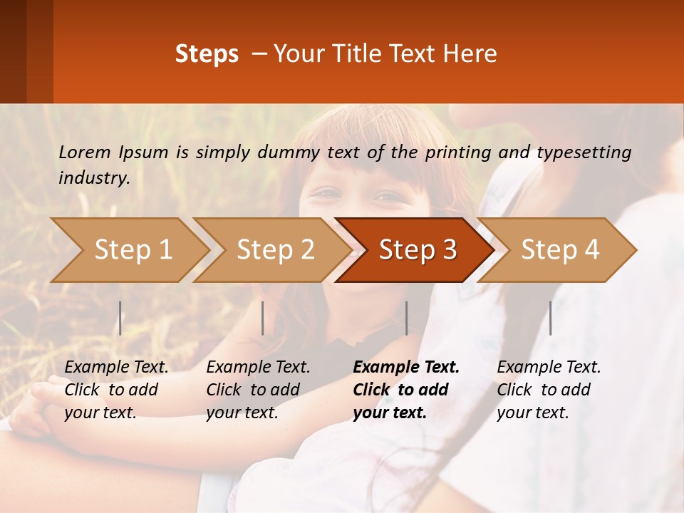 A Woman Sitting Next To A Little Girl In A Field PowerPoint Template