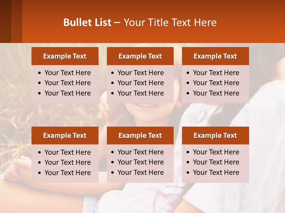 A Woman Sitting Next To A Little Girl In A Field PowerPoint Template