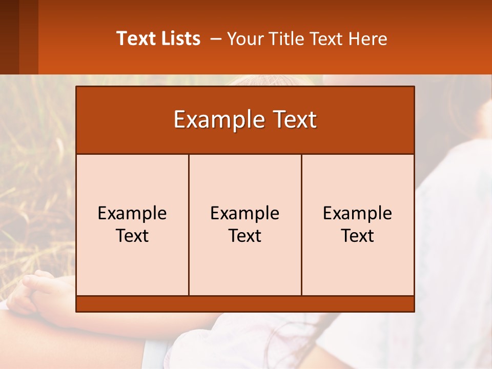 A Woman Sitting Next To A Little Girl In A Field PowerPoint Template