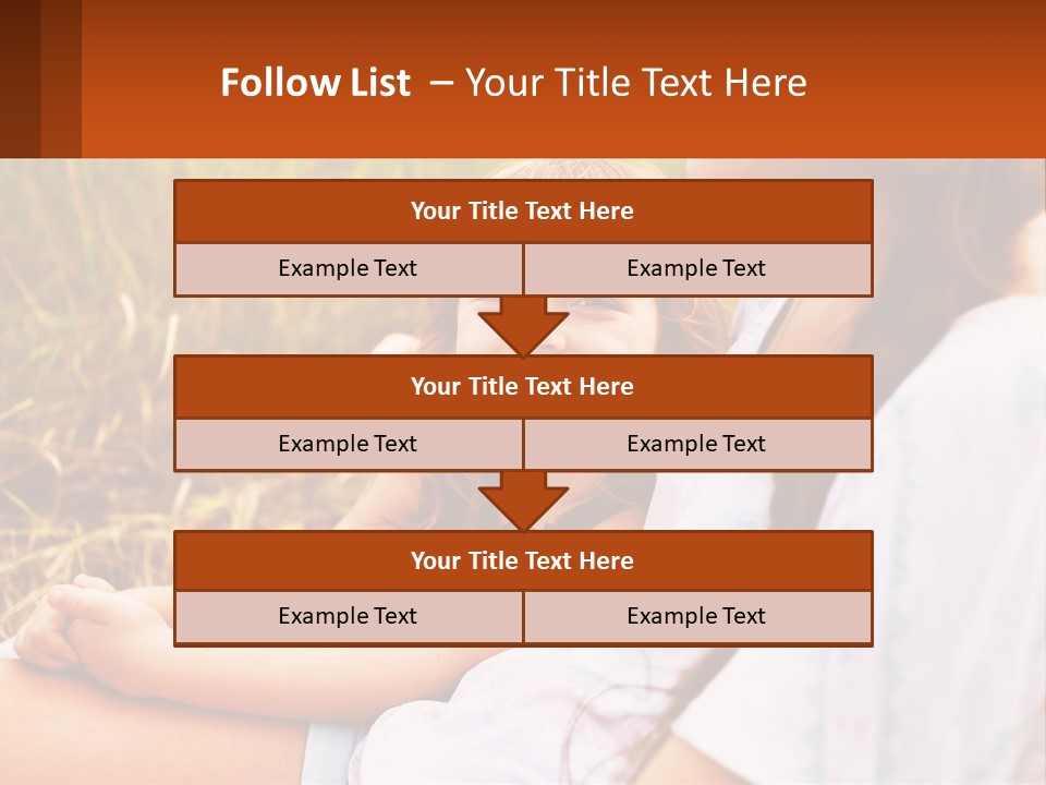 A Woman Sitting Next To A Little Girl In A Field PowerPoint Template