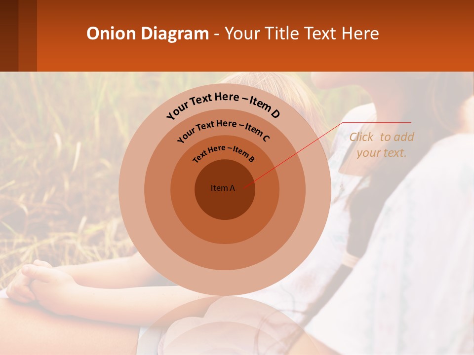 A Woman Sitting Next To A Little Girl In A Field PowerPoint Template
