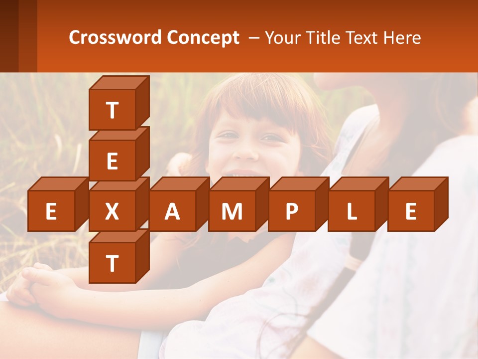 A Woman Sitting Next To A Little Girl In A Field PowerPoint Template