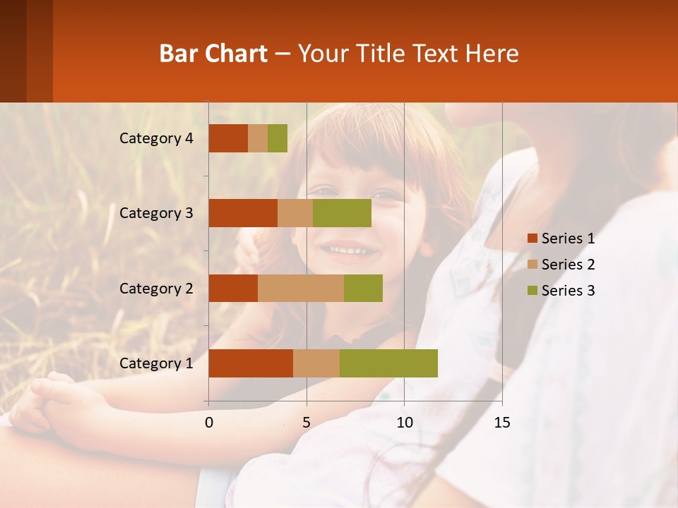 A Woman Sitting Next To A Little Girl In A Field PowerPoint Template