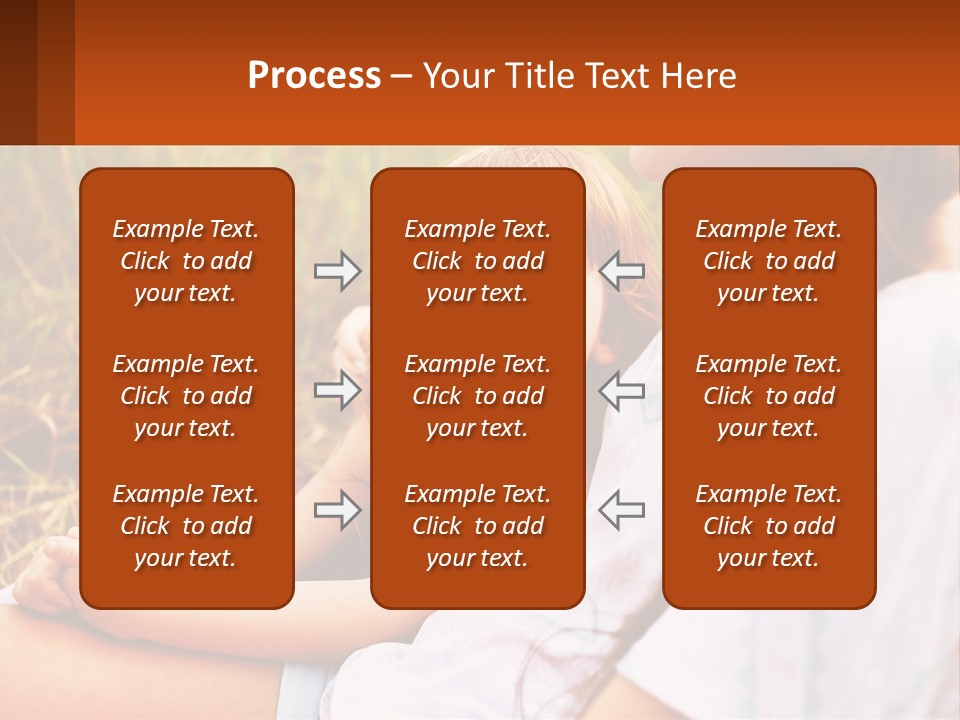 A Woman Sitting Next To A Little Girl In A Field PowerPoint Template