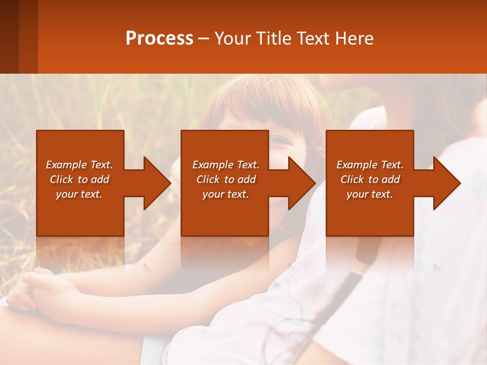 A Woman Sitting Next To A Little Girl In A Field PowerPoint Template