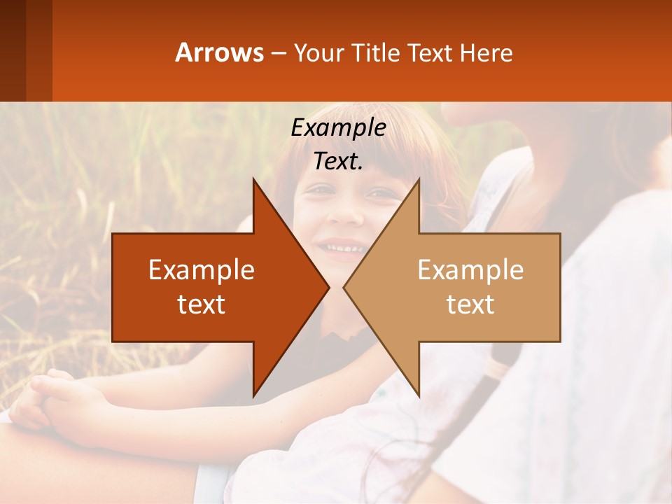 A Woman Sitting Next To A Little Girl In A Field PowerPoint Template