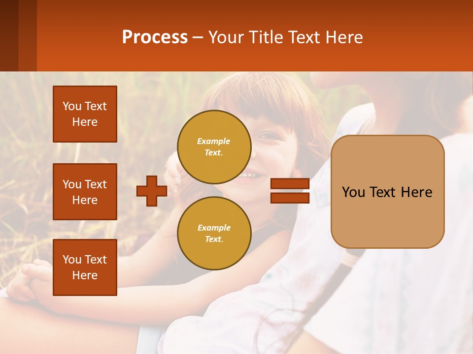 A Woman Sitting Next To A Little Girl In A Field PowerPoint Template
