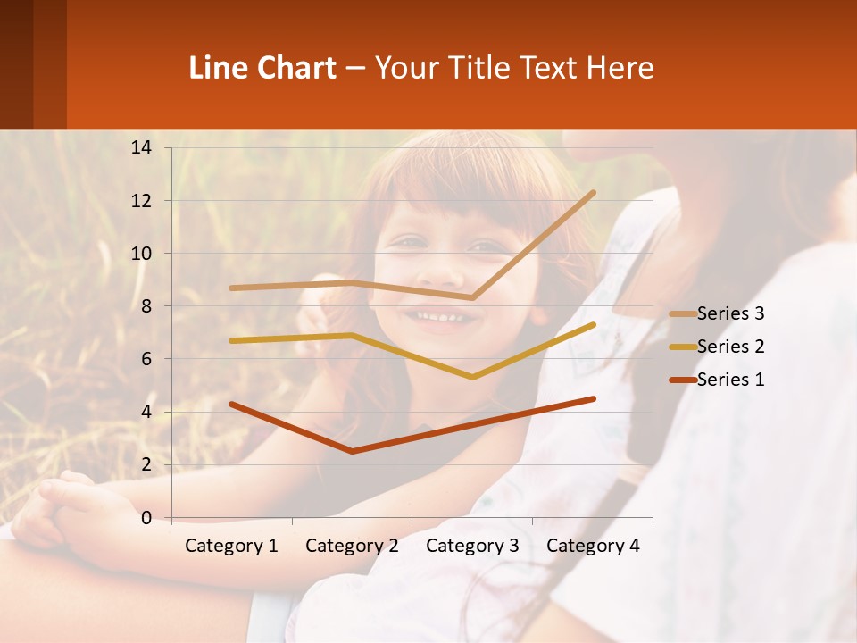 A Woman Sitting Next To A Little Girl In A Field PowerPoint Template