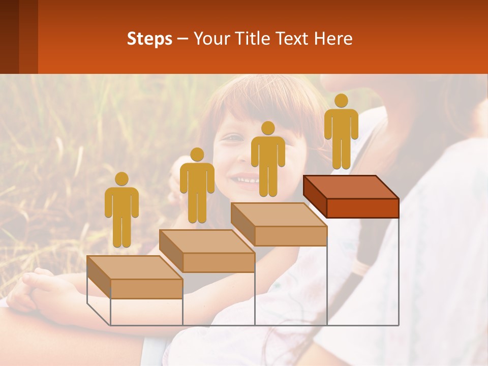 A Woman Sitting Next To A Little Girl In A Field PowerPoint Template