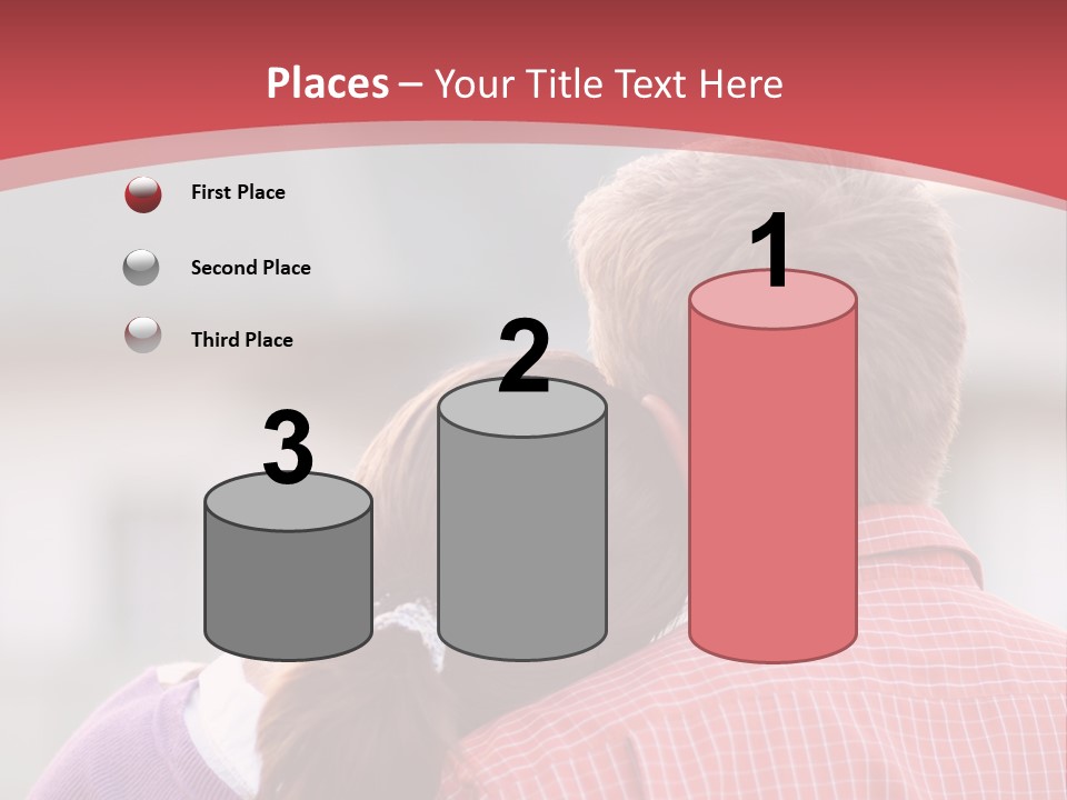 A Man And A Little Girl Hugging Each Other PowerPoint Template
