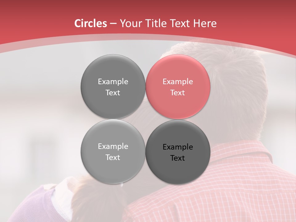 A Man And A Little Girl Hugging Each Other PowerPoint Template