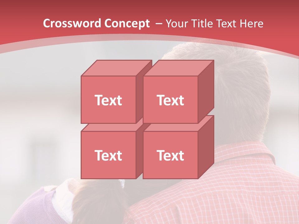 A Man And A Little Girl Hugging Each Other PowerPoint Template