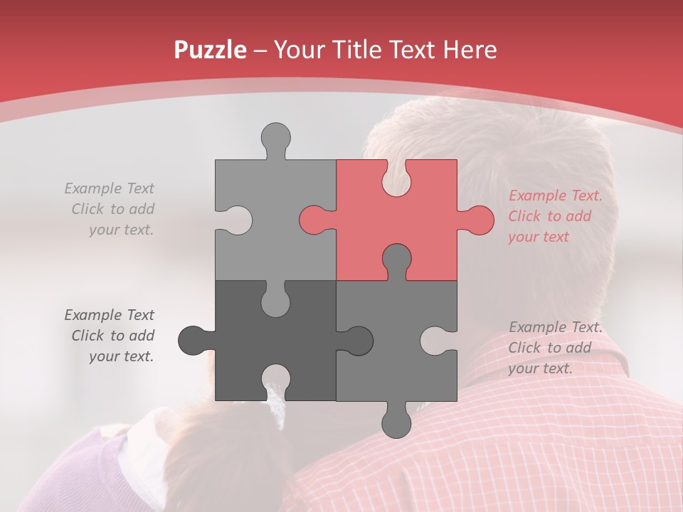 A Man And A Little Girl Hugging Each Other PowerPoint Template