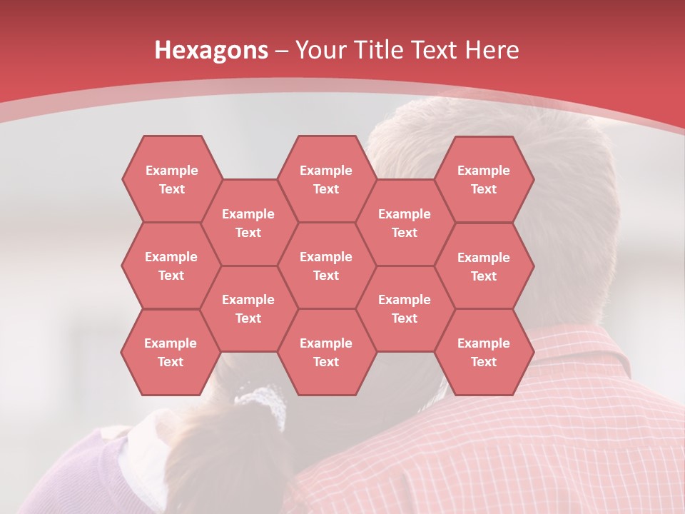 A Man And A Little Girl Hugging Each Other PowerPoint Template