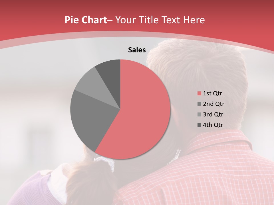 A Man And A Little Girl Hugging Each Other PowerPoint Template