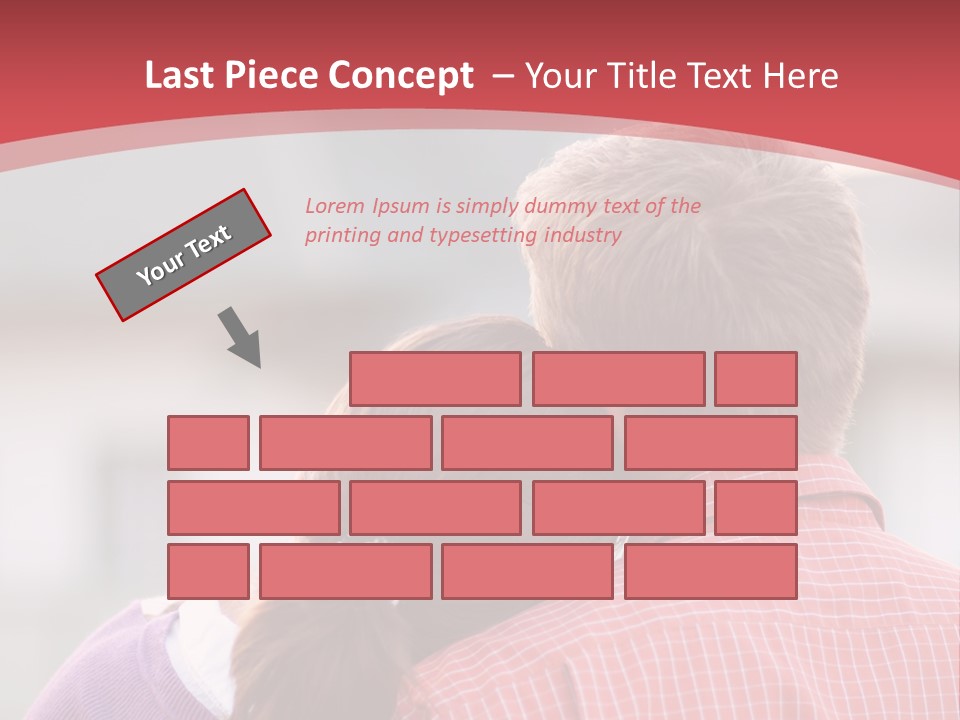 A Man And A Little Girl Hugging Each Other PowerPoint Template