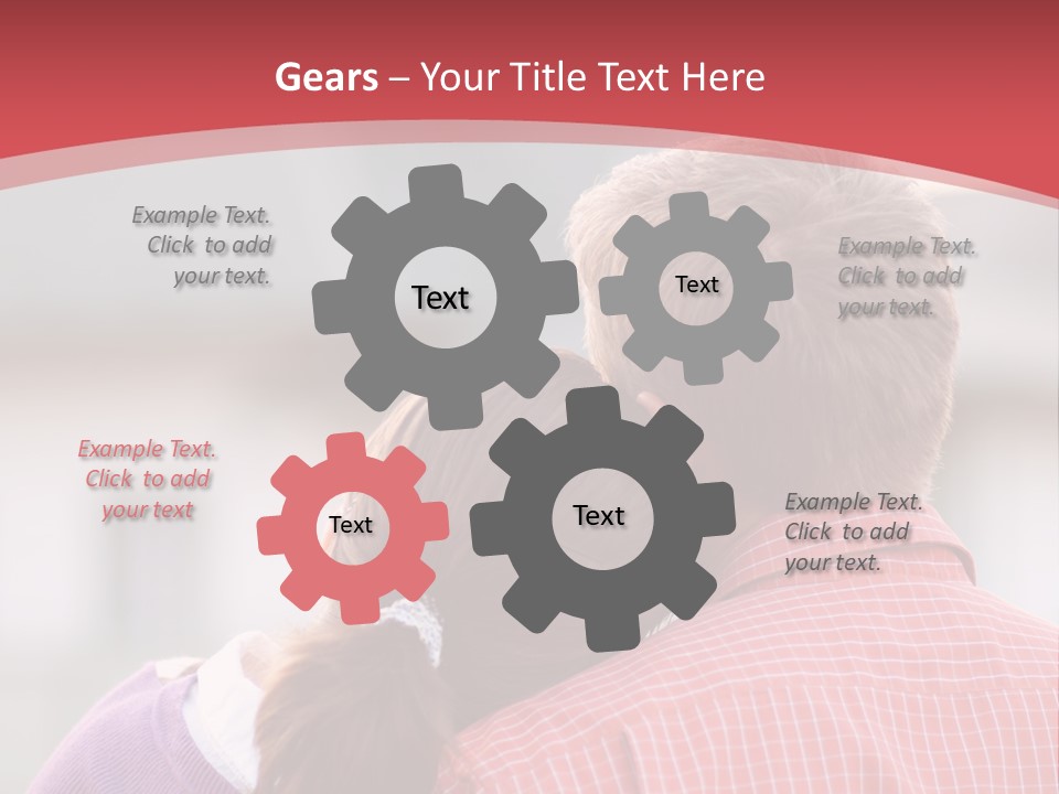 A Man And A Little Girl Hugging Each Other PowerPoint Template