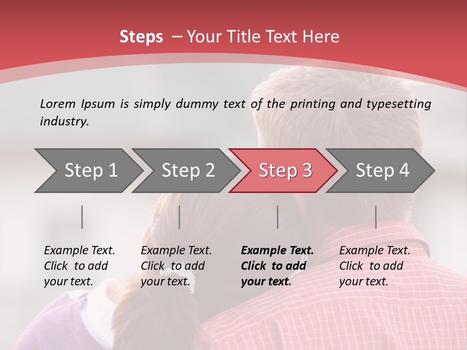A Man And A Little Girl Hugging Each Other PowerPoint Template