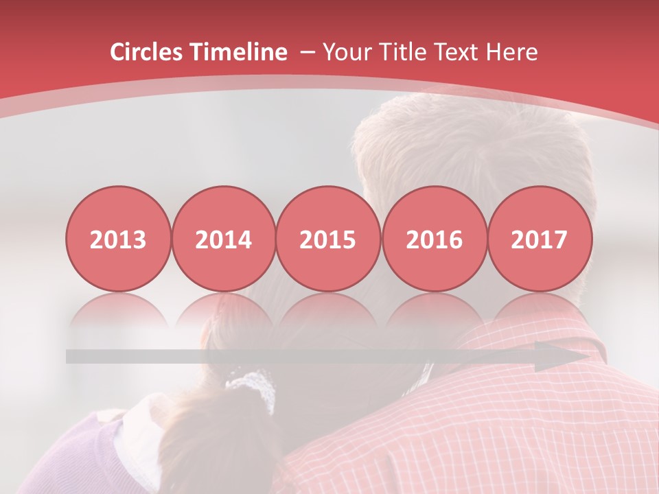A Man And A Little Girl Hugging Each Other PowerPoint Template