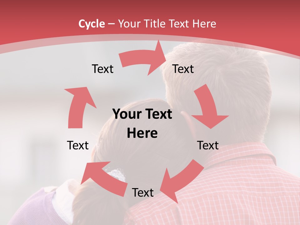 A Man And A Little Girl Hugging Each Other PowerPoint Template