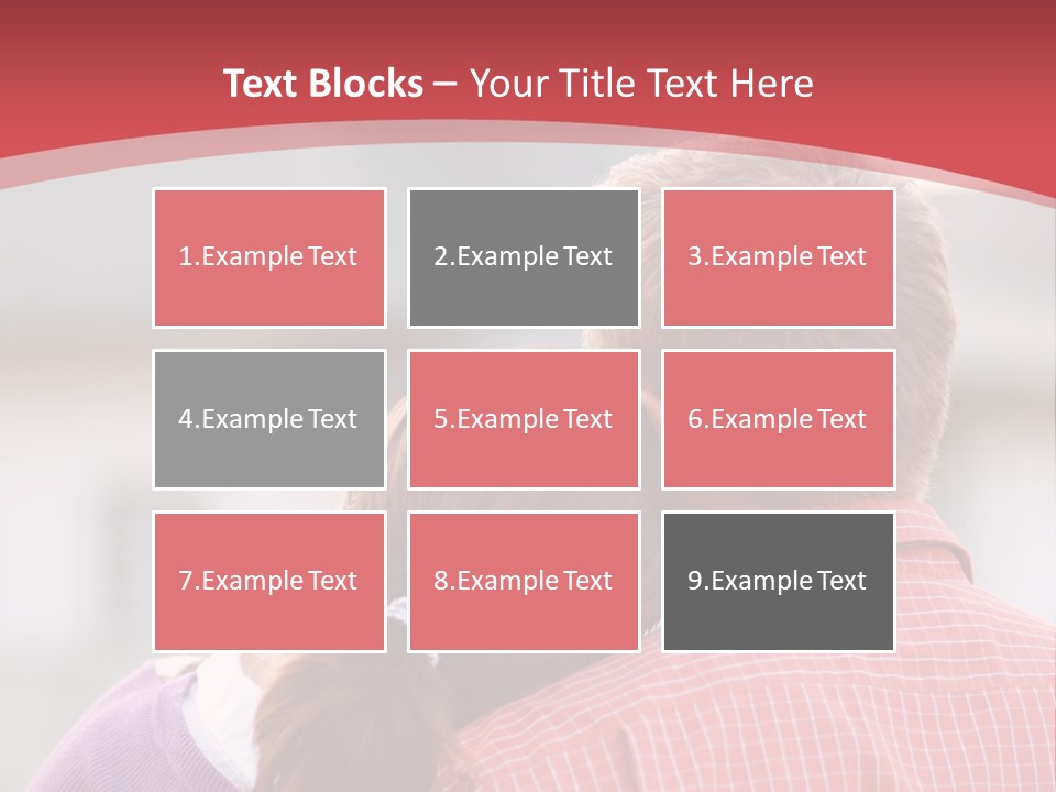 A Man And A Little Girl Hugging Each Other PowerPoint Template