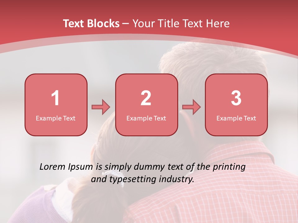 A Man And A Little Girl Hugging Each Other PowerPoint Template