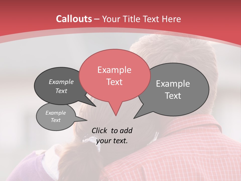 A Man And A Little Girl Hugging Each Other PowerPoint Template
