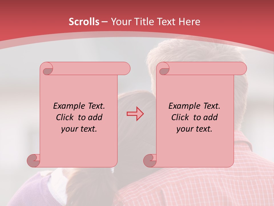 A Man And A Little Girl Hugging Each Other PowerPoint Template