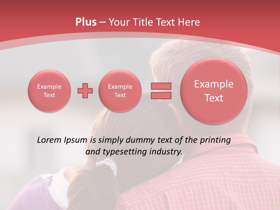 A Man And A Little Girl Hugging Each Other PowerPoint Template