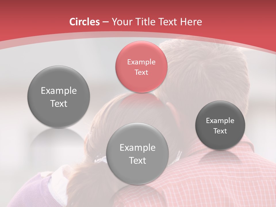 A Man And A Little Girl Hugging Each Other PowerPoint Template