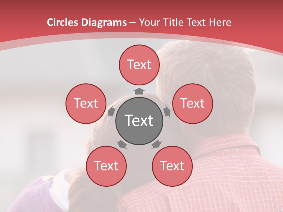 A Man And A Little Girl Hugging Each Other PowerPoint Template