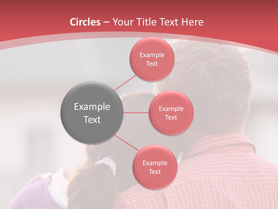 A Man And A Little Girl Hugging Each Other PowerPoint Template