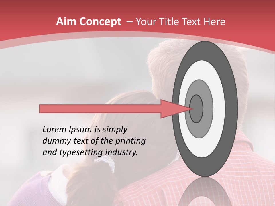 A Man And A Little Girl Hugging Each Other PowerPoint Template