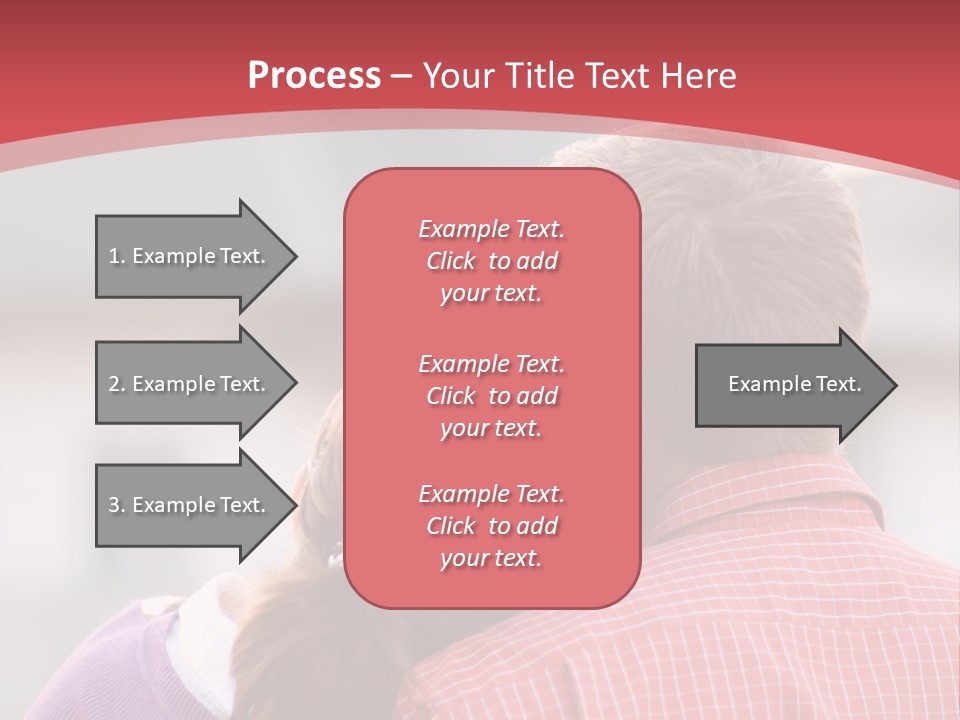 A Man And A Little Girl Hugging Each Other PowerPoint Template