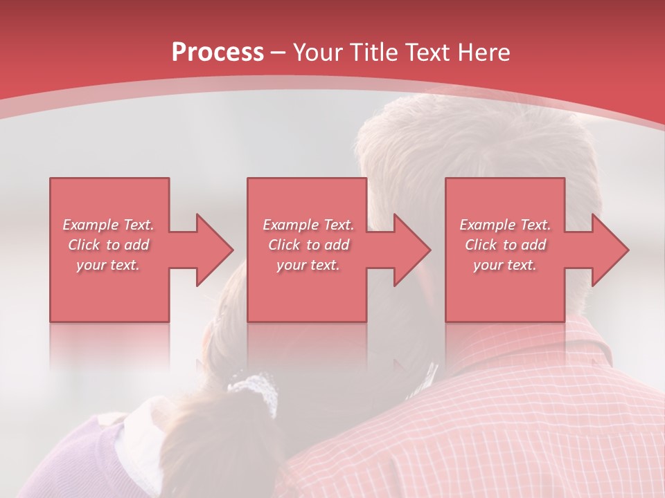 A Man And A Little Girl Hugging Each Other PowerPoint Template