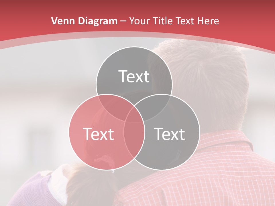 A Man And A Little Girl Hugging Each Other PowerPoint Template