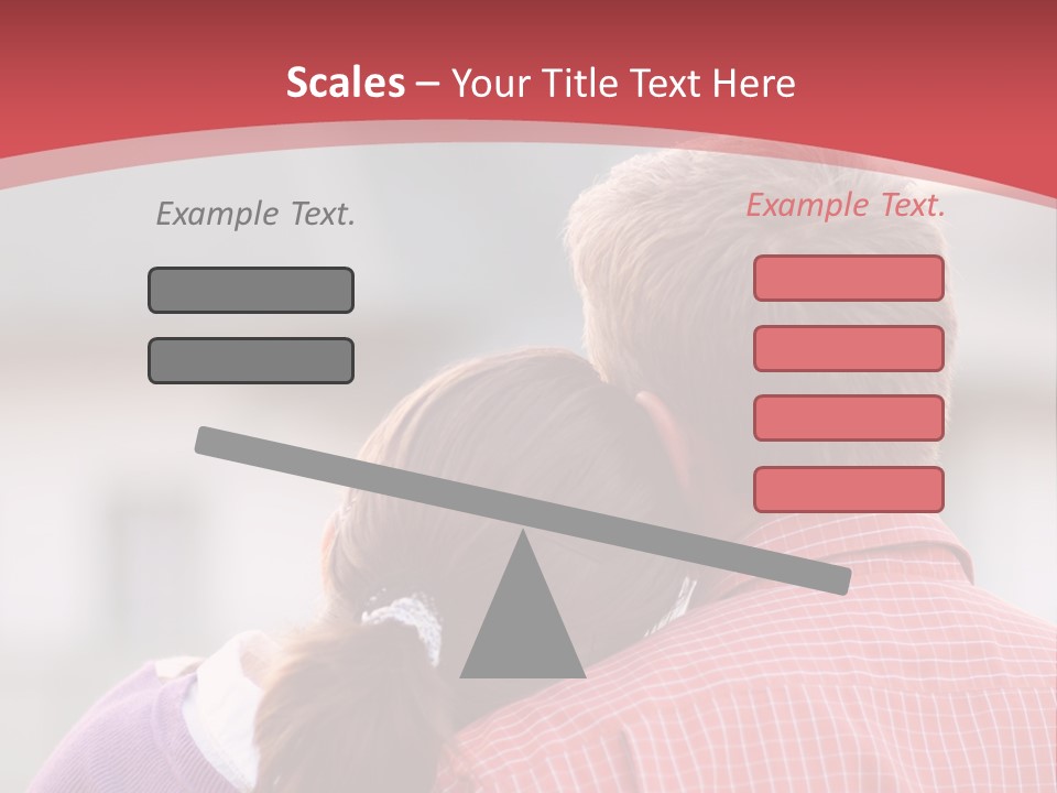A Man And A Little Girl Hugging Each Other PowerPoint Template
