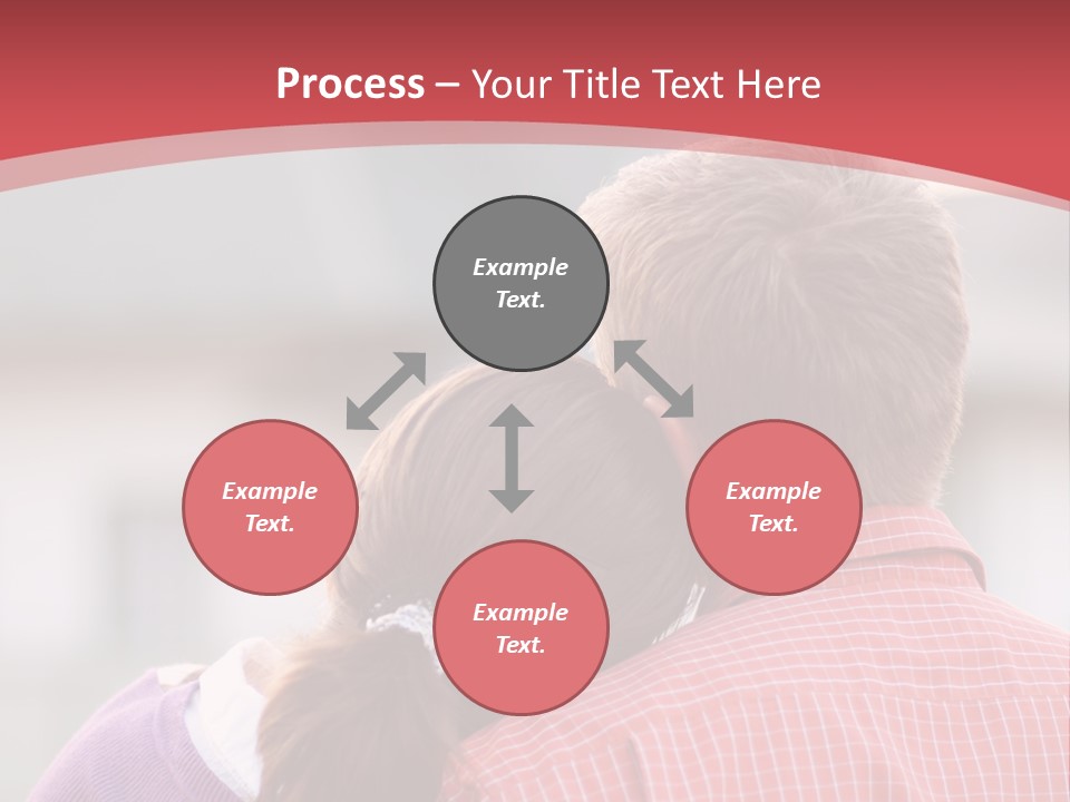 A Man And A Little Girl Hugging Each Other PowerPoint Template