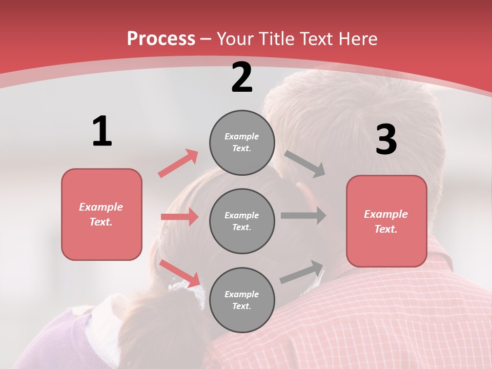 A Man And A Little Girl Hugging Each Other PowerPoint Template