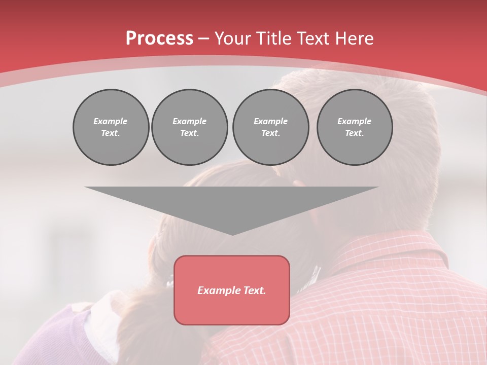 A Man And A Little Girl Hugging Each Other PowerPoint Template